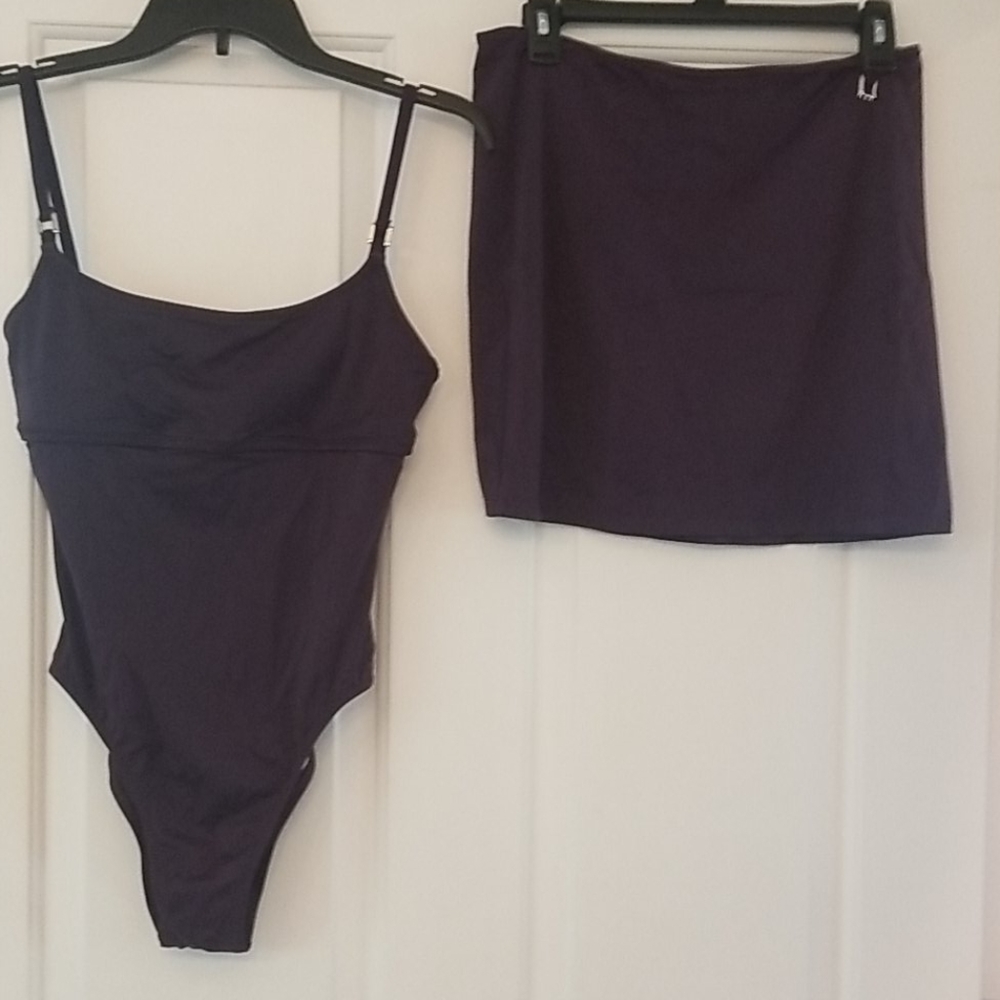 Athena one piece swimsuit with matching skirt